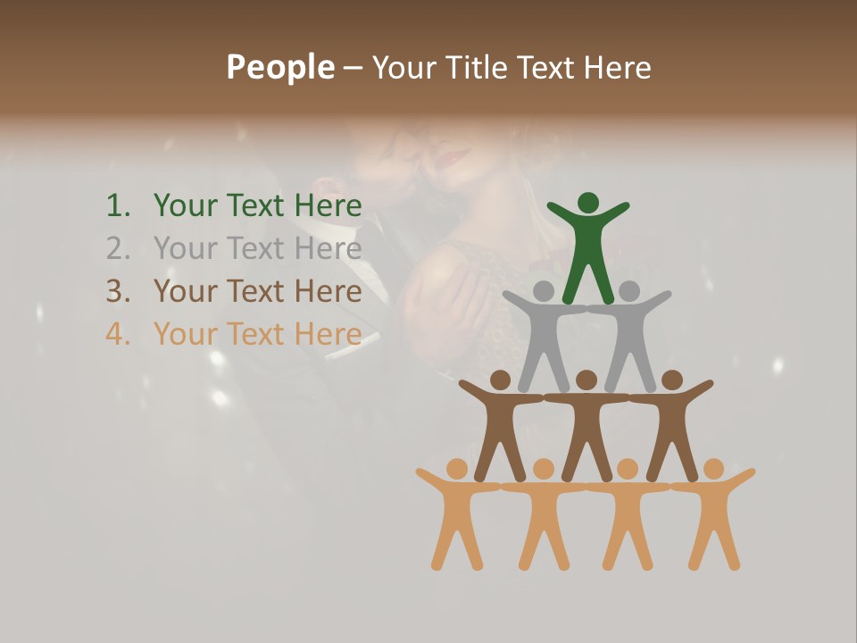 Well Dressed Fashion Kiss PowerPoint Template