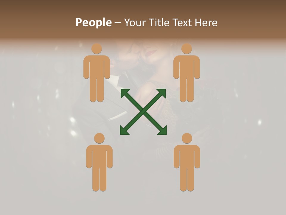 Well Dressed Fashion Kiss PowerPoint Template