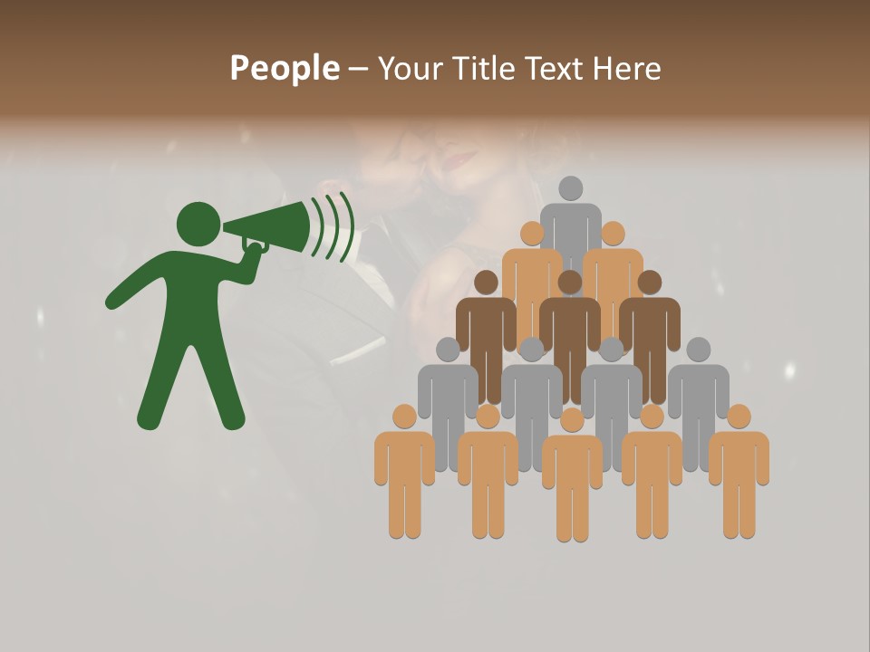 Well Dressed Fashion Kiss PowerPoint Template