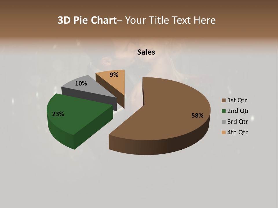 Well Dressed Fashion Kiss PowerPoint Template