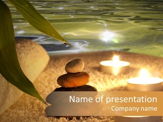 Bamboo Bath Decoration PowerPoint Template