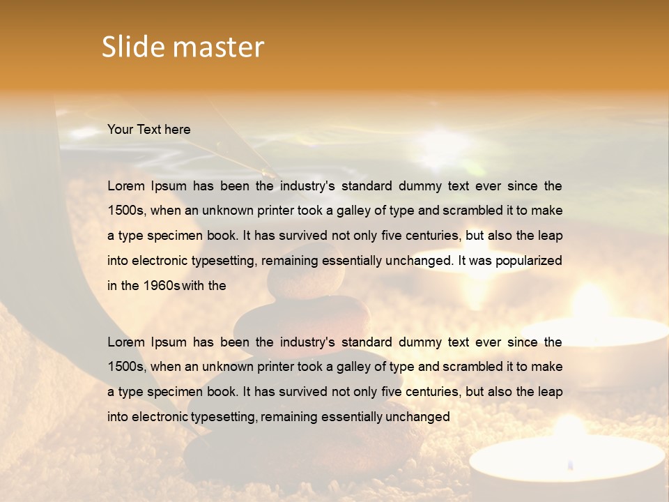 Bamboo Bath Decoration PowerPoint Template