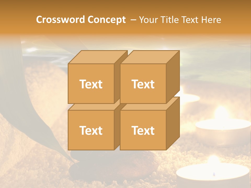 Bamboo Bath Decoration PowerPoint Template