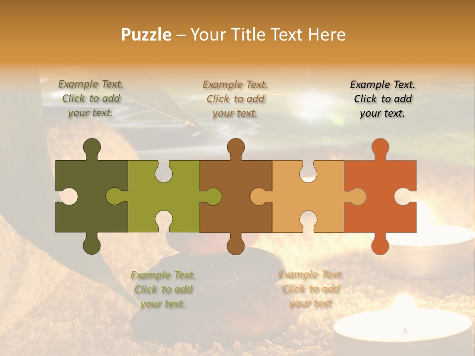 Bamboo Bath Decoration PowerPoint Template