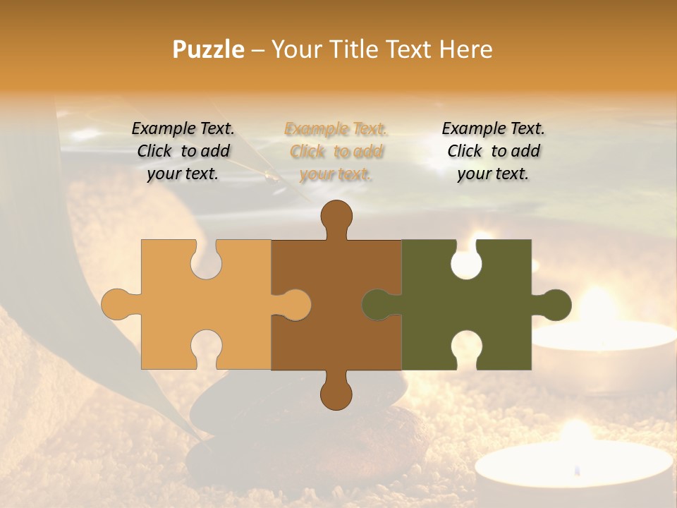 Bamboo Bath Decoration PowerPoint Template