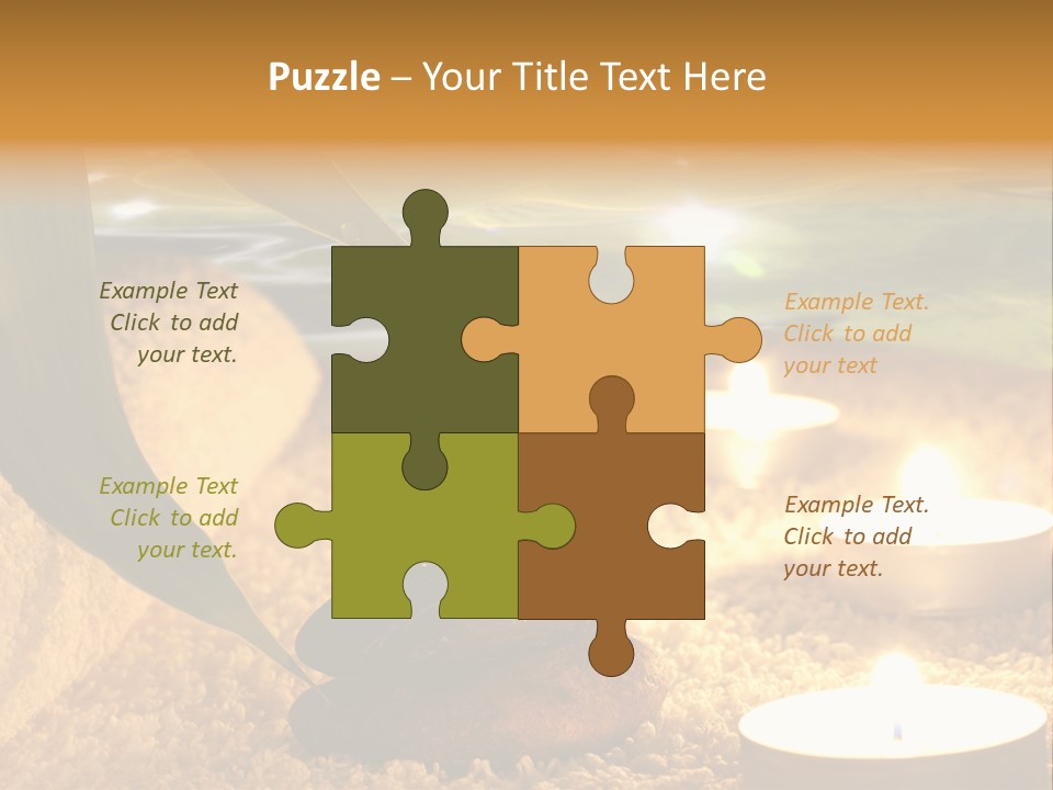 Bamboo Bath Decoration PowerPoint Template