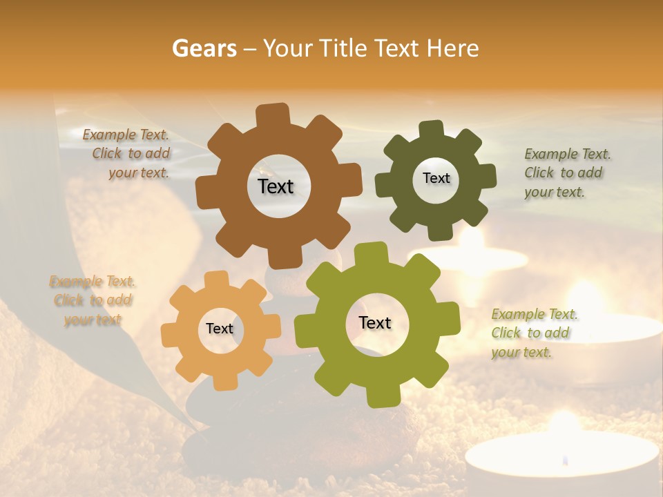 Bamboo Bath Decoration PowerPoint Template