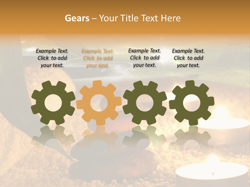 Bamboo Bath Decoration PowerPoint Template