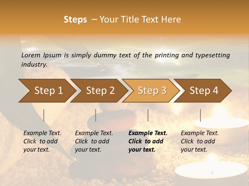 Bamboo Bath Decoration PowerPoint Template