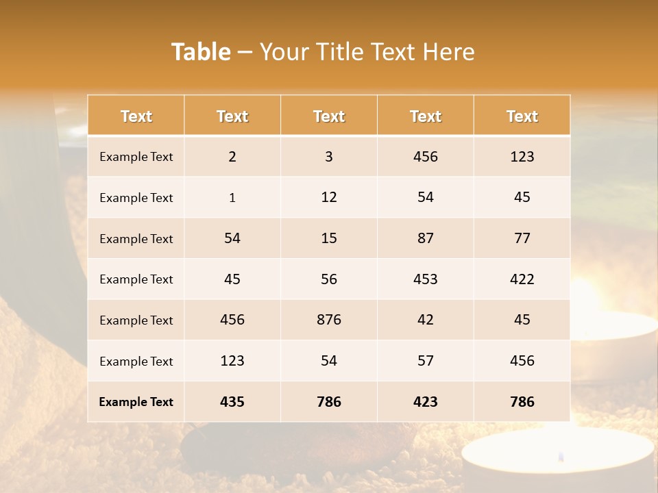 Bamboo Bath Decoration PowerPoint Template
