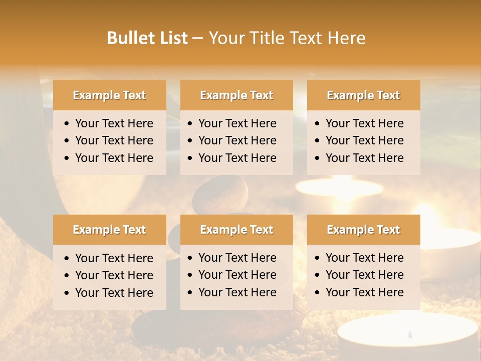 Bamboo Bath Decoration PowerPoint Template
