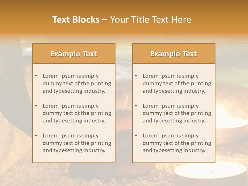Bamboo Bath Decoration PowerPoint Template
