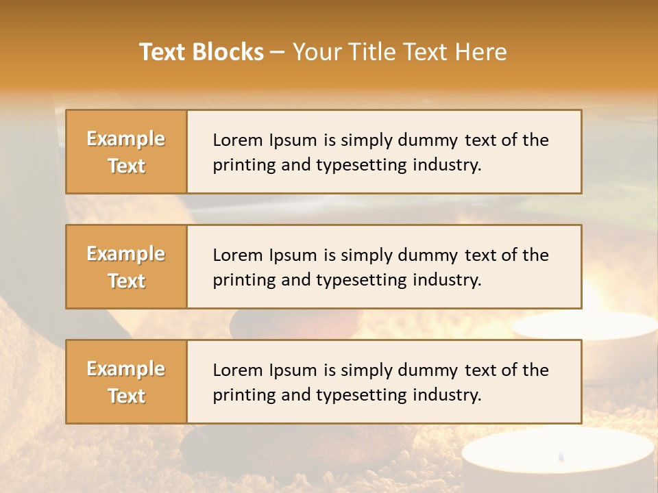 Bamboo Bath Decoration PowerPoint Template
