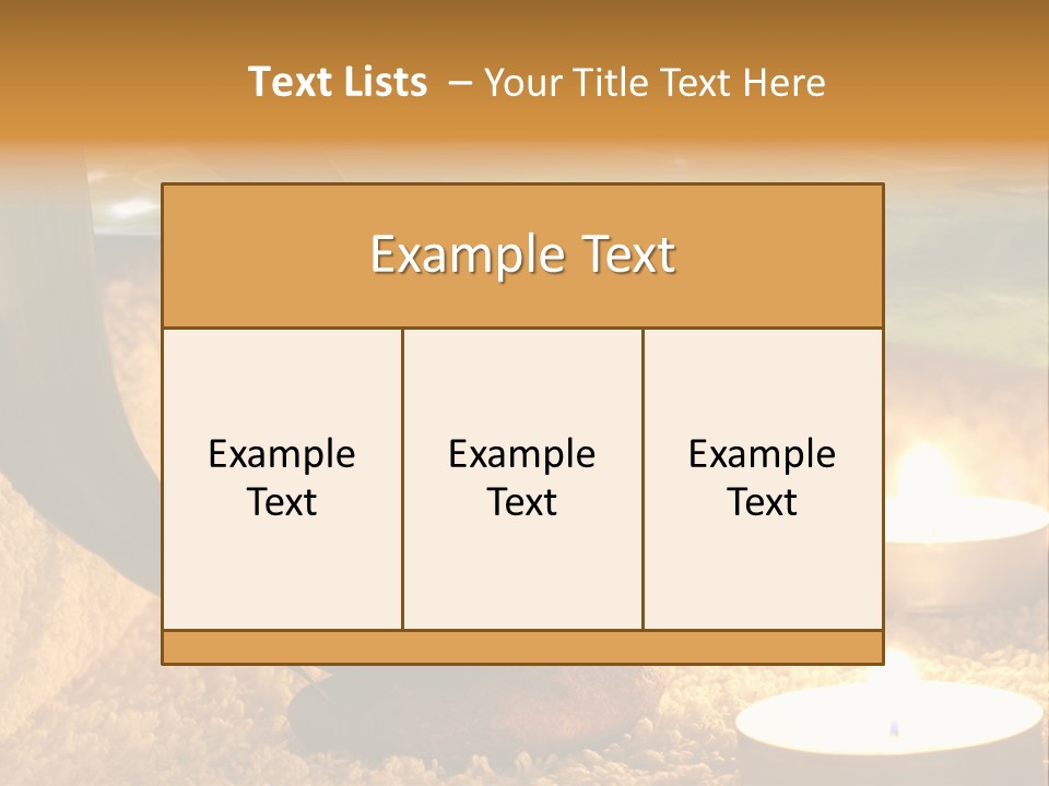 Bamboo Bath Decoration PowerPoint Template