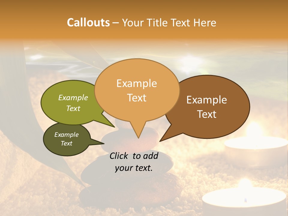 Bamboo Bath Decoration PowerPoint Template