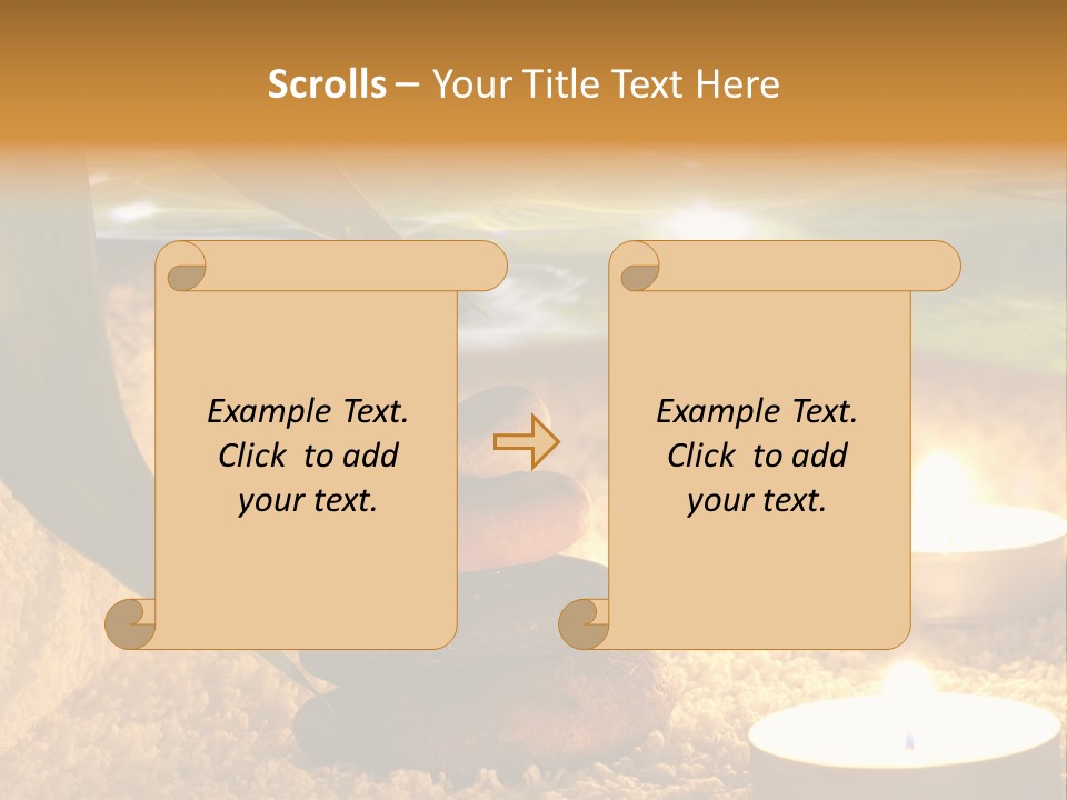 Bamboo Bath Decoration PowerPoint Template