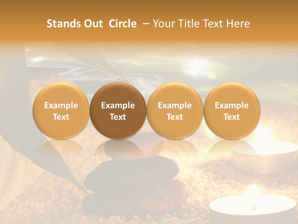 Bamboo Bath Decoration PowerPoint Template