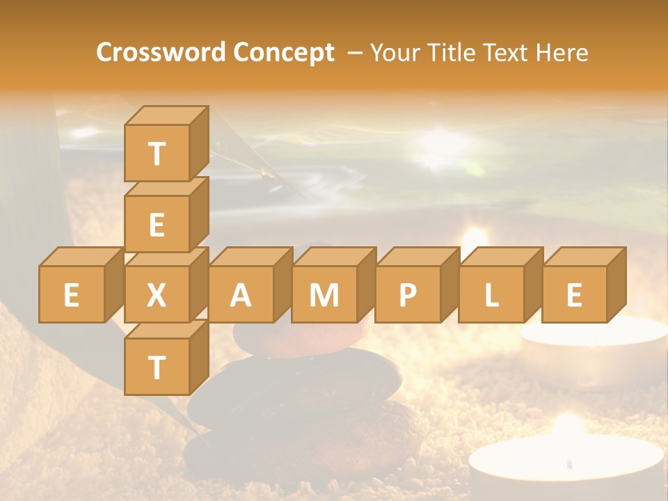 Bamboo Bath Decoration PowerPoint Template