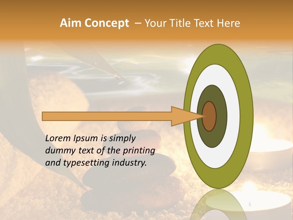 Bamboo Bath Decoration PowerPoint Template