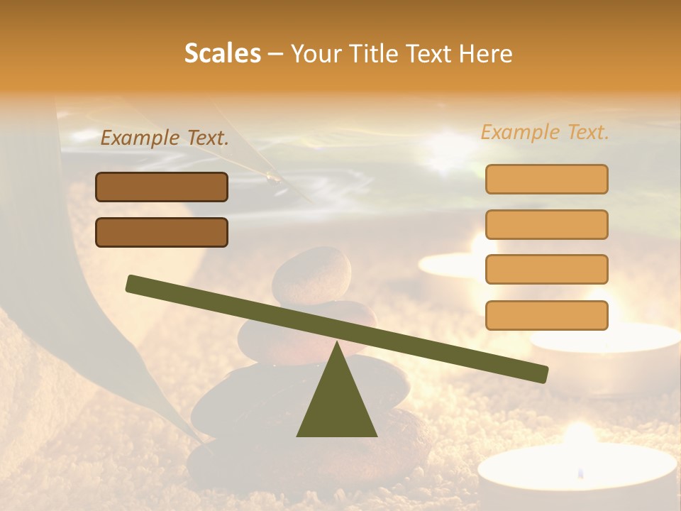 Bamboo Bath Decoration PowerPoint Template