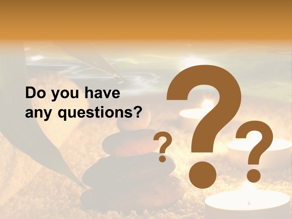 Bamboo Bath Decoration PowerPoint Template