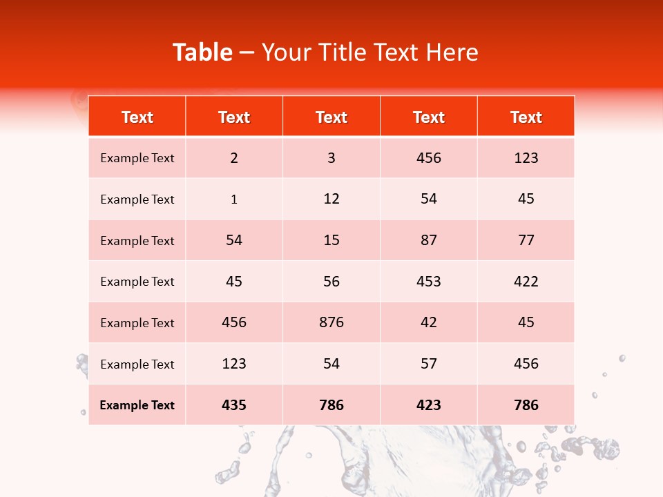 Bar Table Life PowerPoint Template