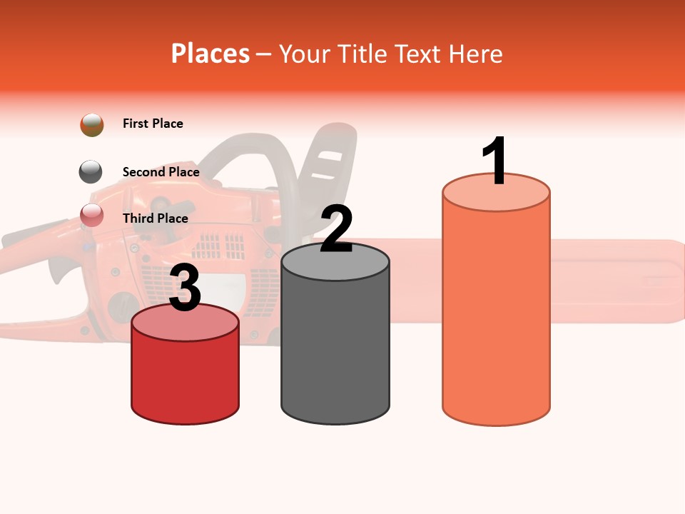 Forest Power Saw Man PowerPoint Template