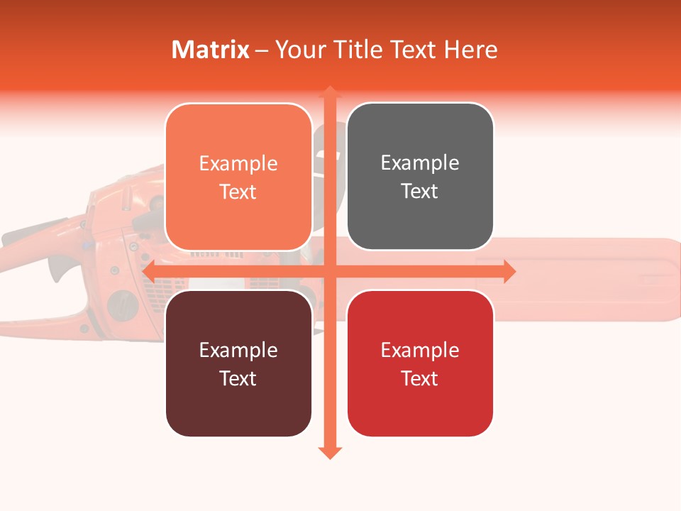 Forest Power Saw Man PowerPoint Template