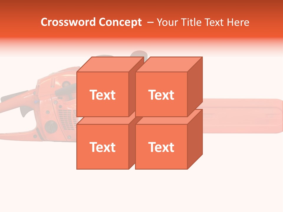 Forest Power Saw Man PowerPoint Template