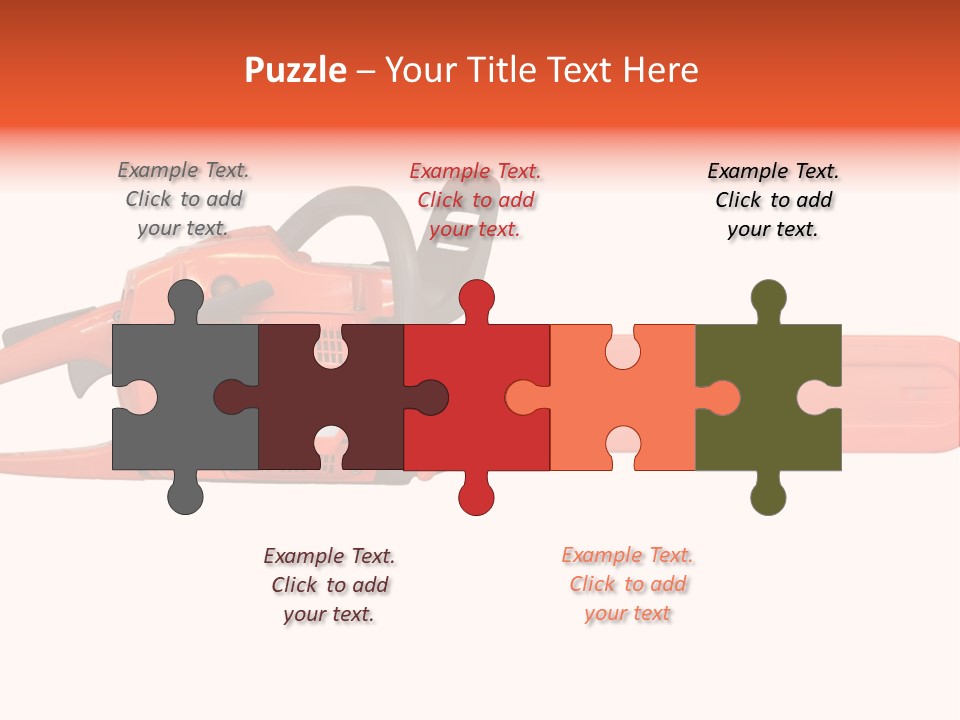 Forest Power Saw Man PowerPoint Template