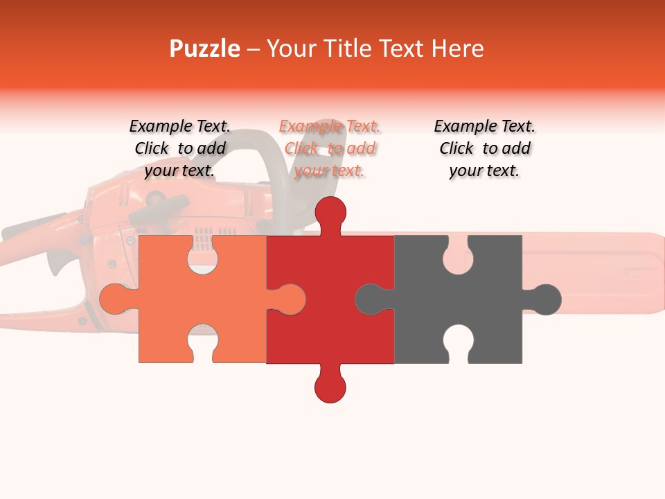 Forest Power Saw Man PowerPoint Template