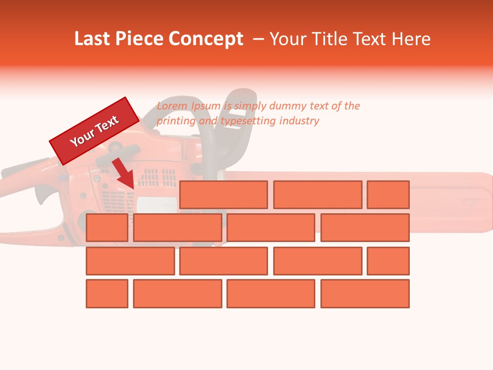 Forest Power Saw Man PowerPoint Template