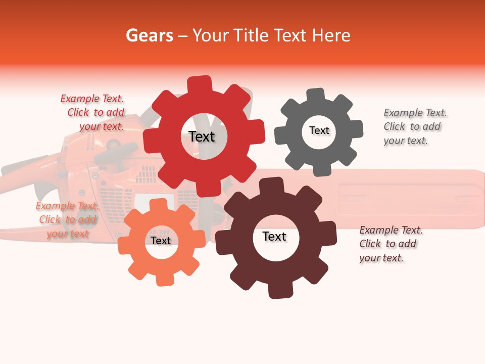 Forest Power Saw Man PowerPoint Template