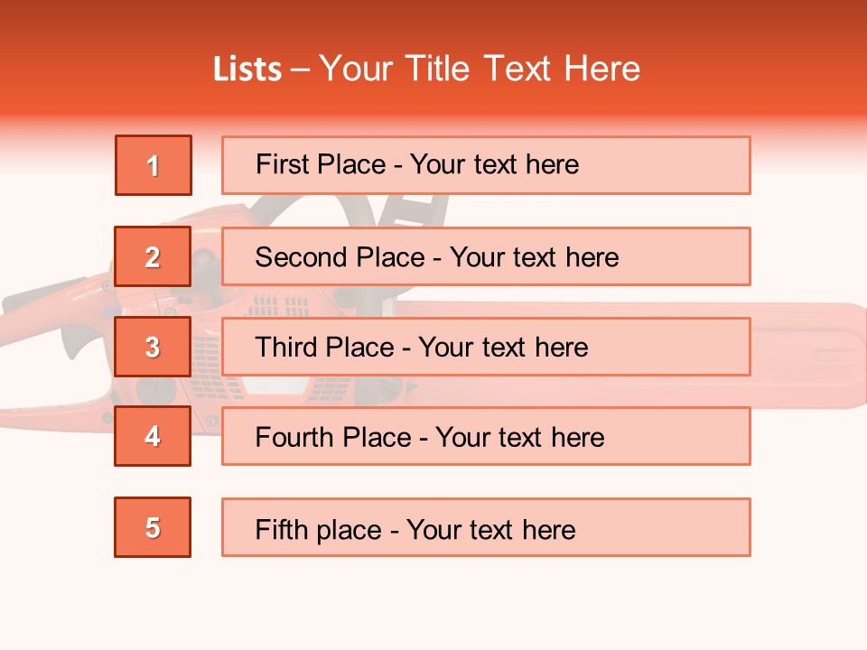 Forest Power Saw Man PowerPoint Template