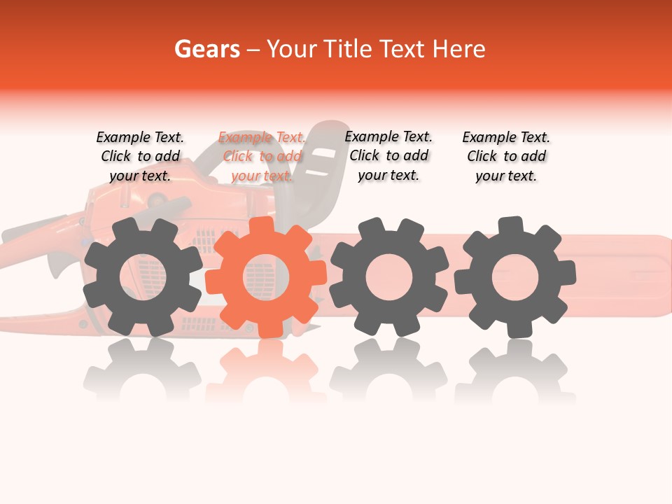 Forest Power Saw Man PowerPoint Template