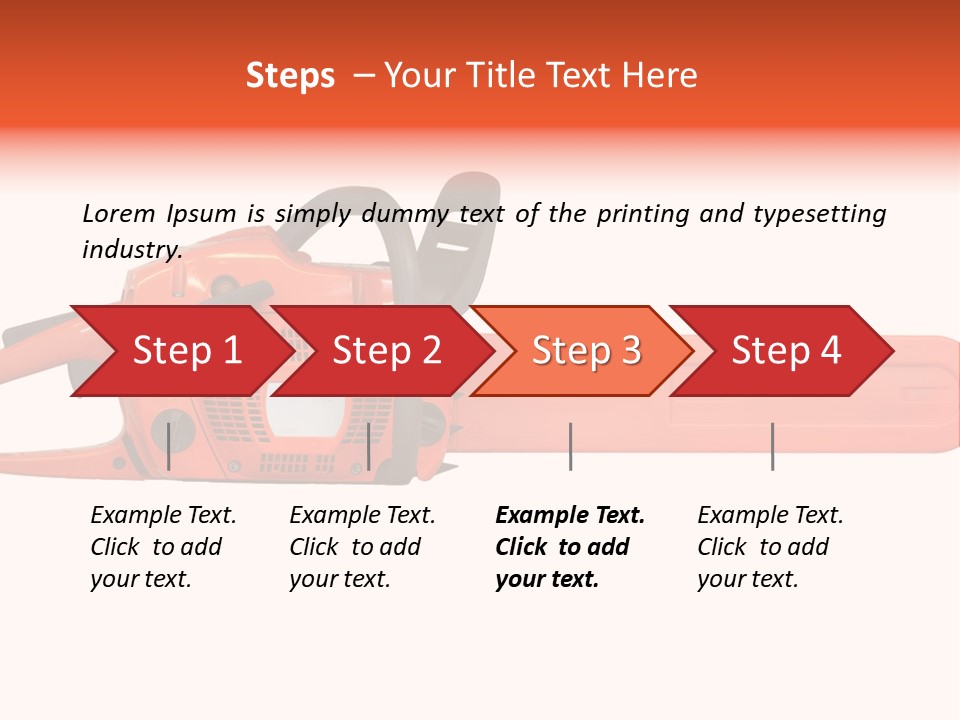 Forest Power Saw Man PowerPoint Template