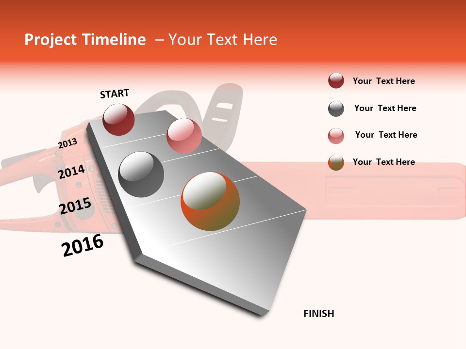 Forest Power Saw Man PowerPoint Template