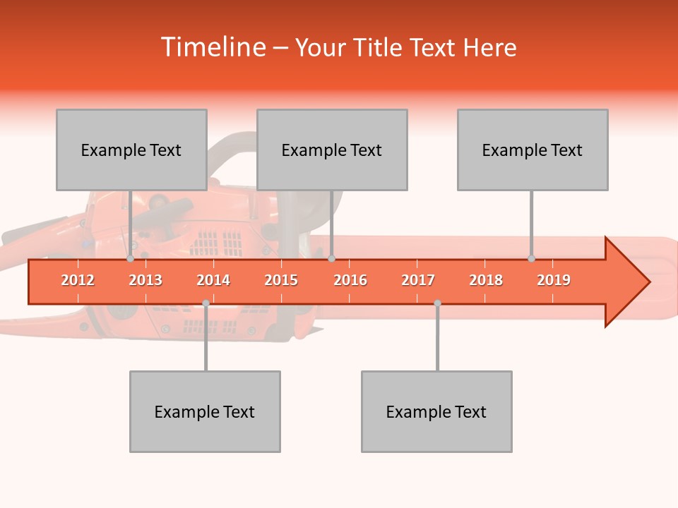 Forest Power Saw Man PowerPoint Template