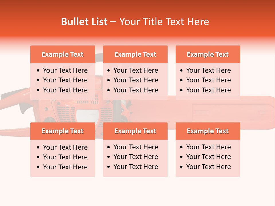 Forest Power Saw Man PowerPoint Template