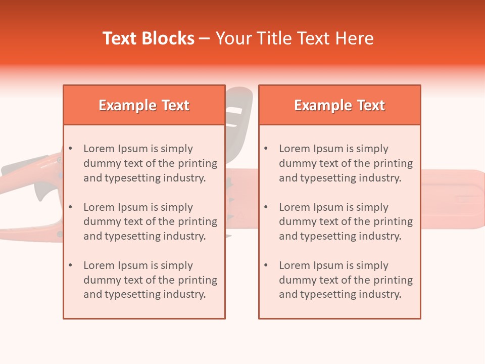 Forest Power Saw Man PowerPoint Template