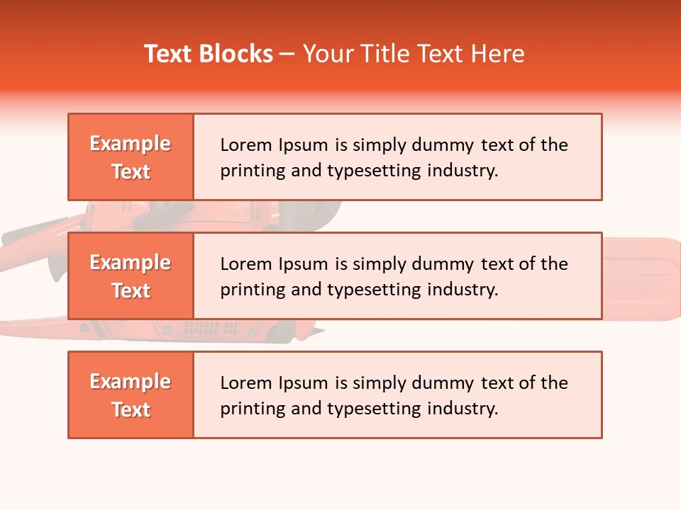 Forest Power Saw Man PowerPoint Template