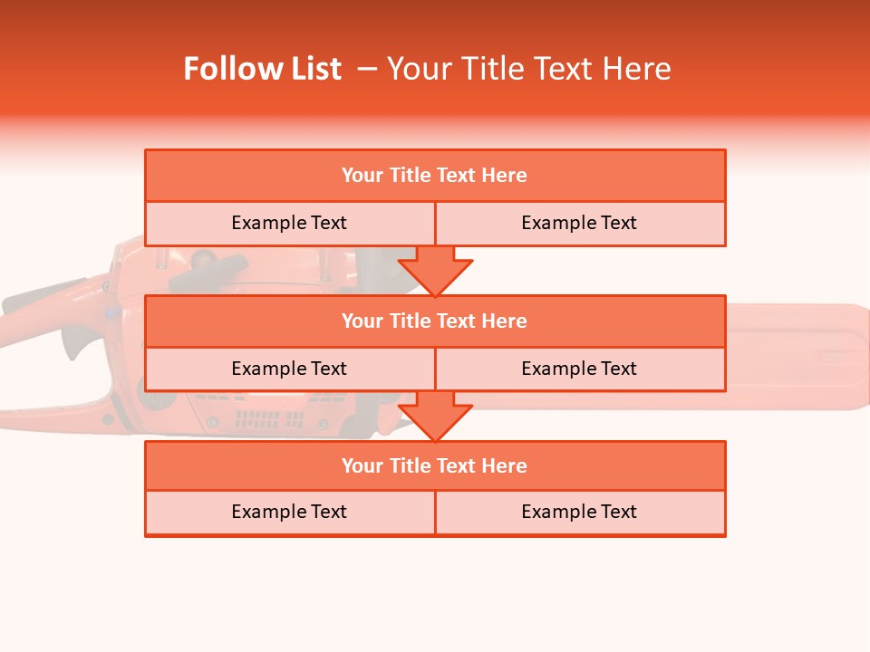 Forest Power Saw Man PowerPoint Template