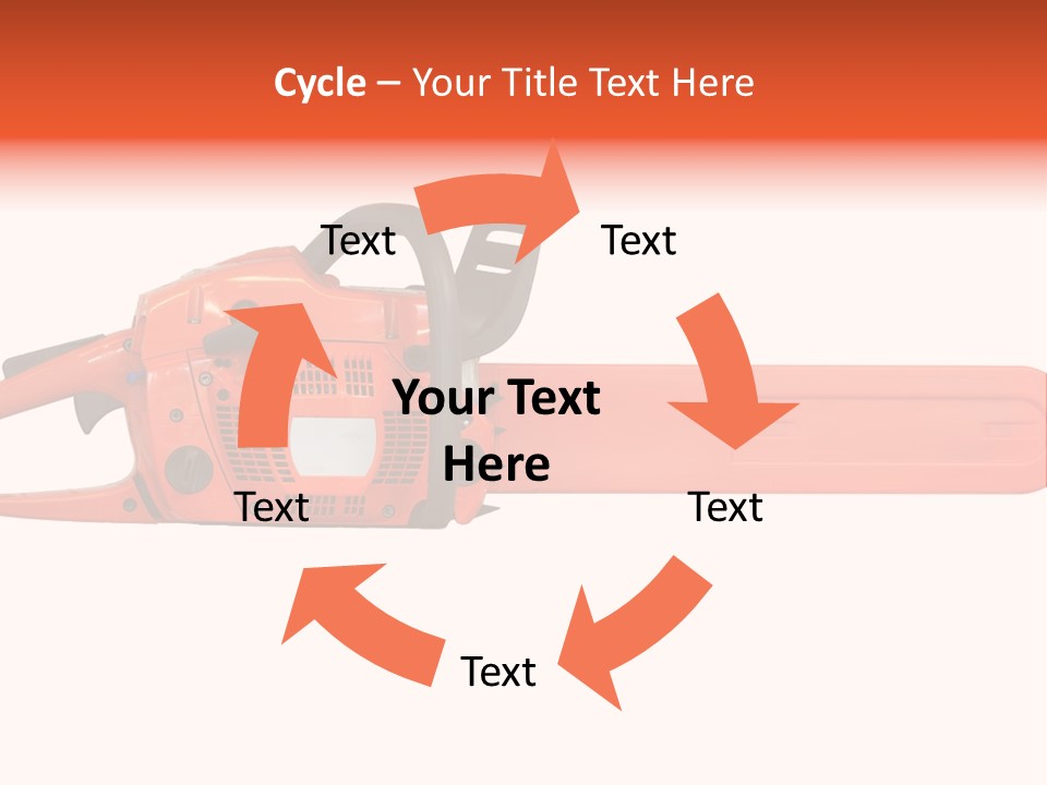 Forest Power Saw Man PowerPoint Template