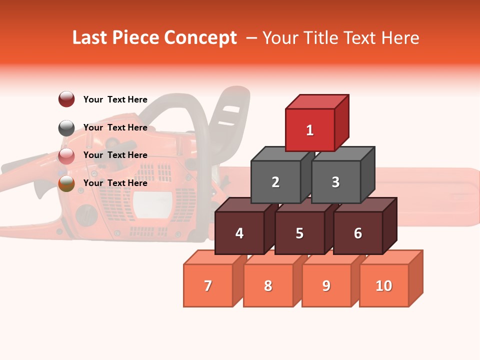Forest Power Saw Man PowerPoint Template