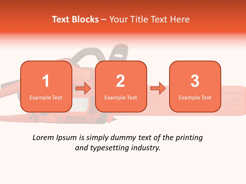 Forest Power Saw Man PowerPoint Template