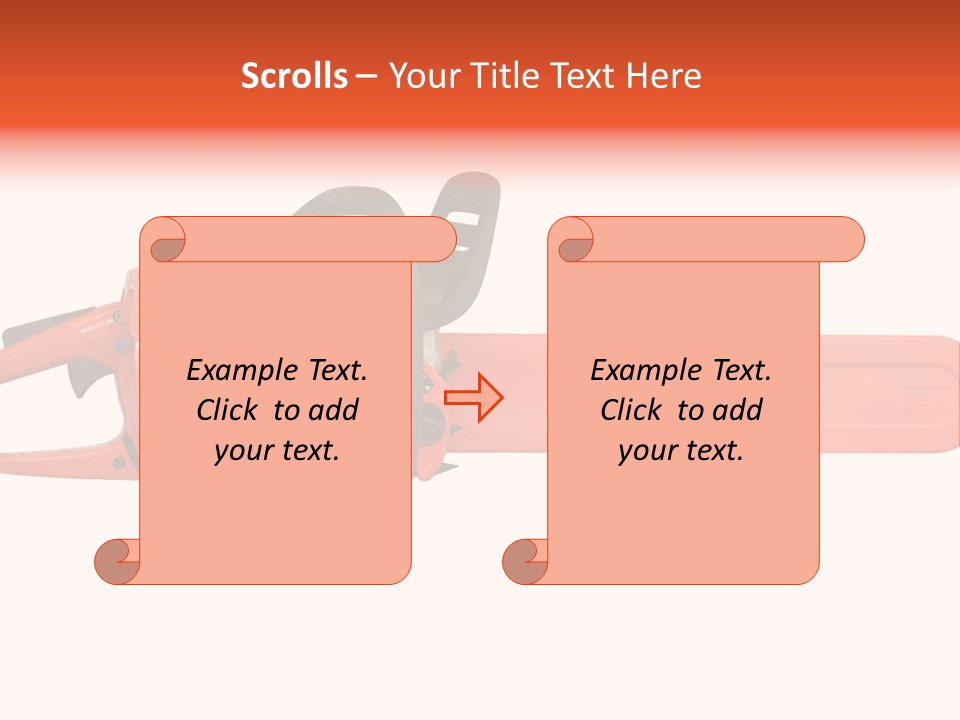 Forest Power Saw Man PowerPoint Template