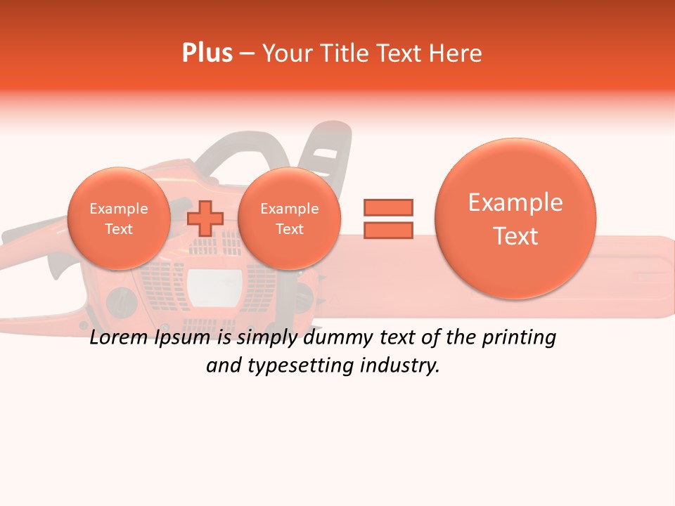 Forest Power Saw Man PowerPoint Template