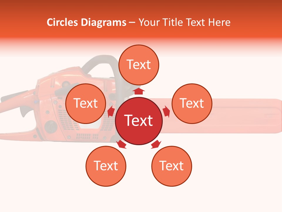 Forest Power Saw Man PowerPoint Template