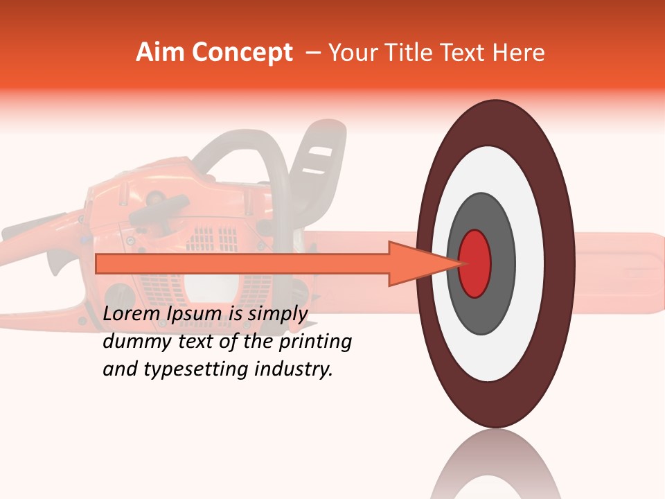 Forest Power Saw Man PowerPoint Template