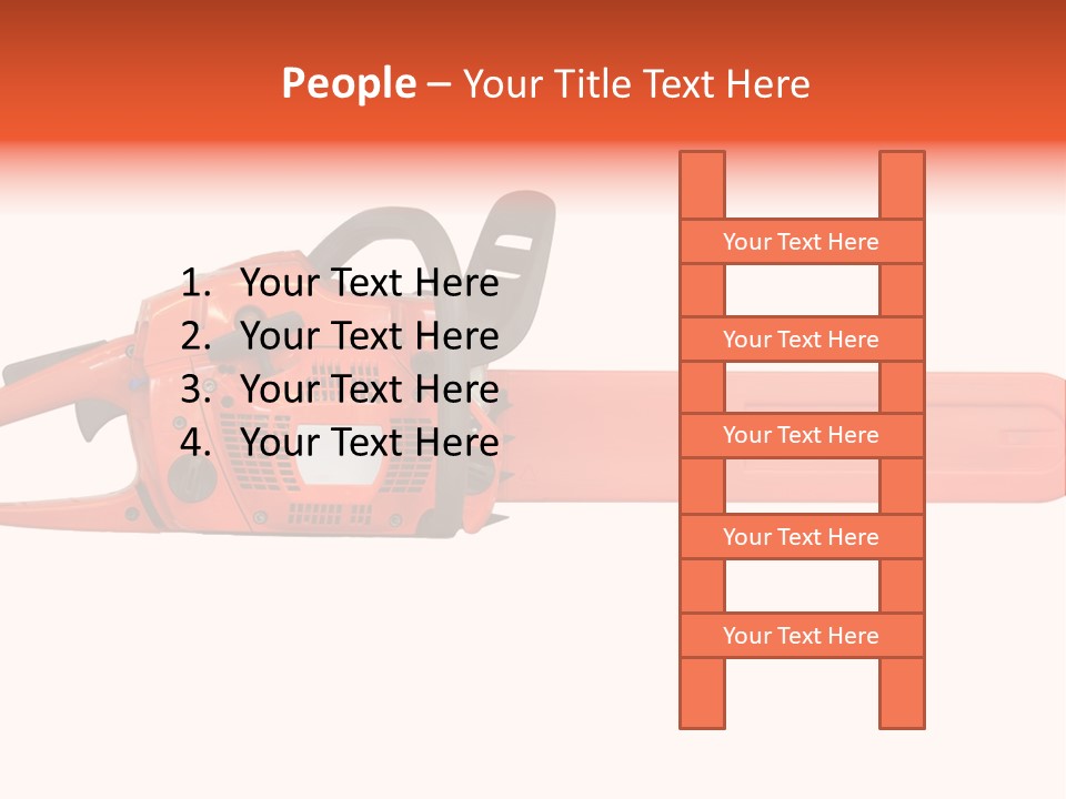 Forest Power Saw Man PowerPoint Template